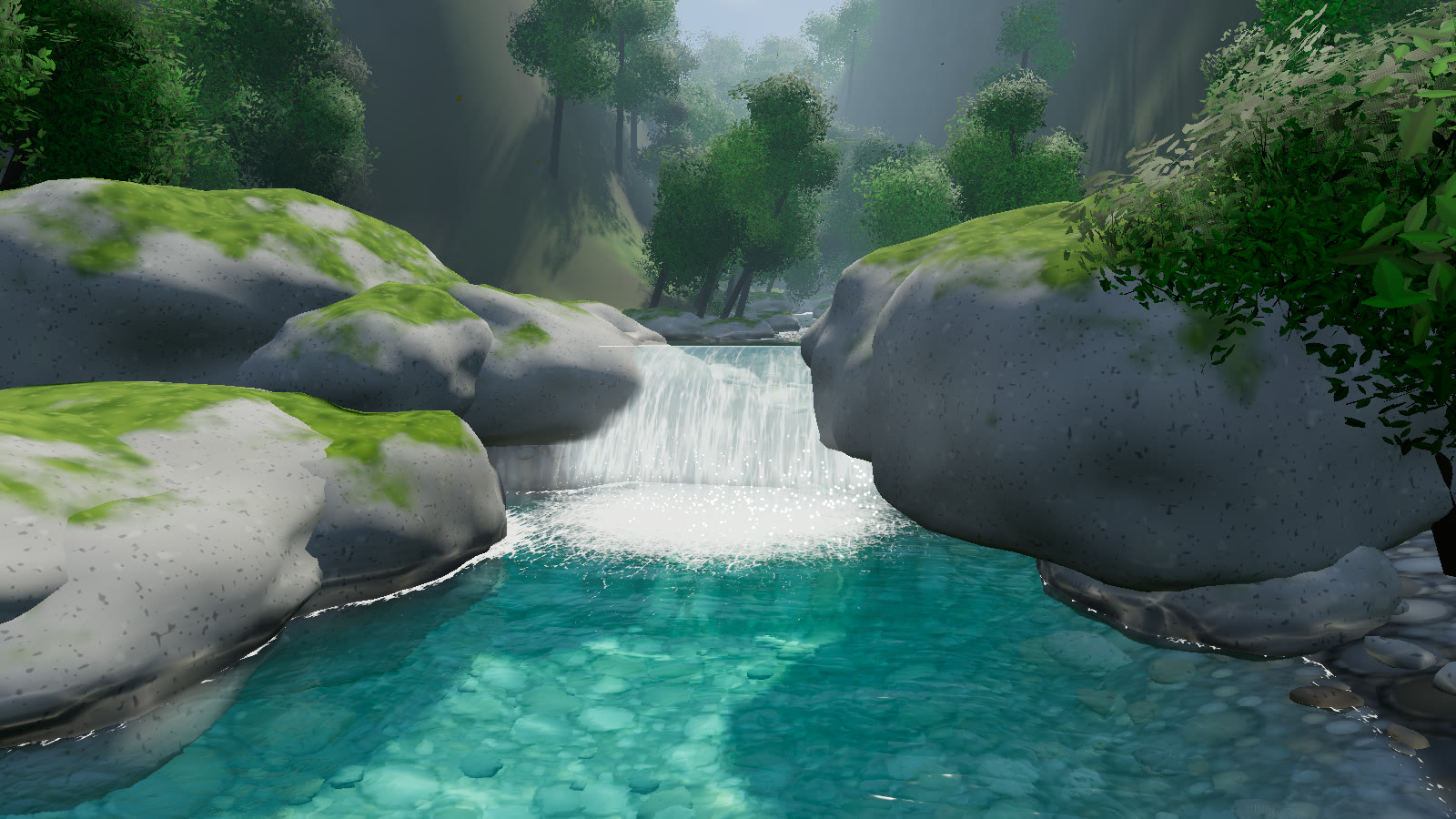 The cascade from the main run